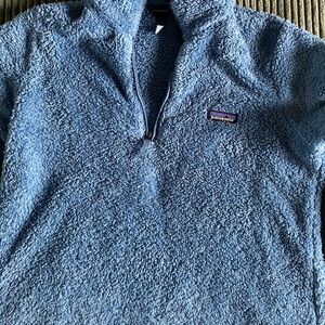 Patagonia Women’s Los Gatos teddybear Fleece Pullover - Pigeon Blue cozy